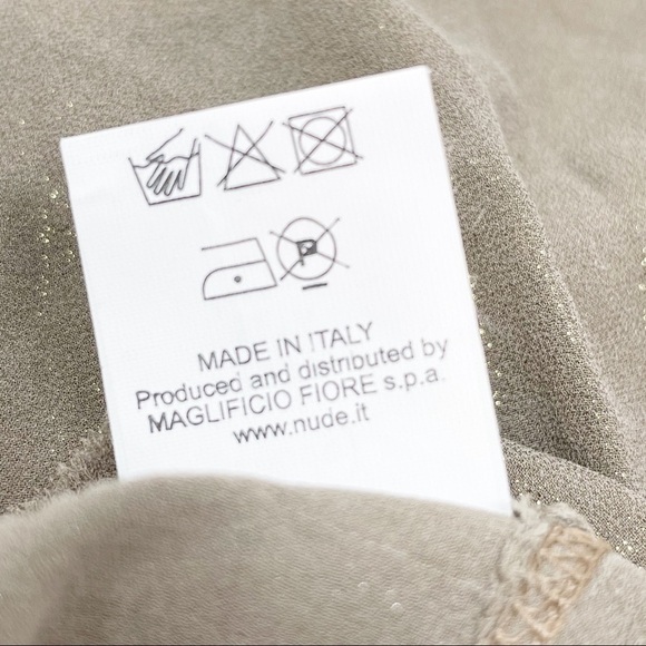 (nude) The Label Metallic Silk Chemise Slip Dress - Picture 6 of 6